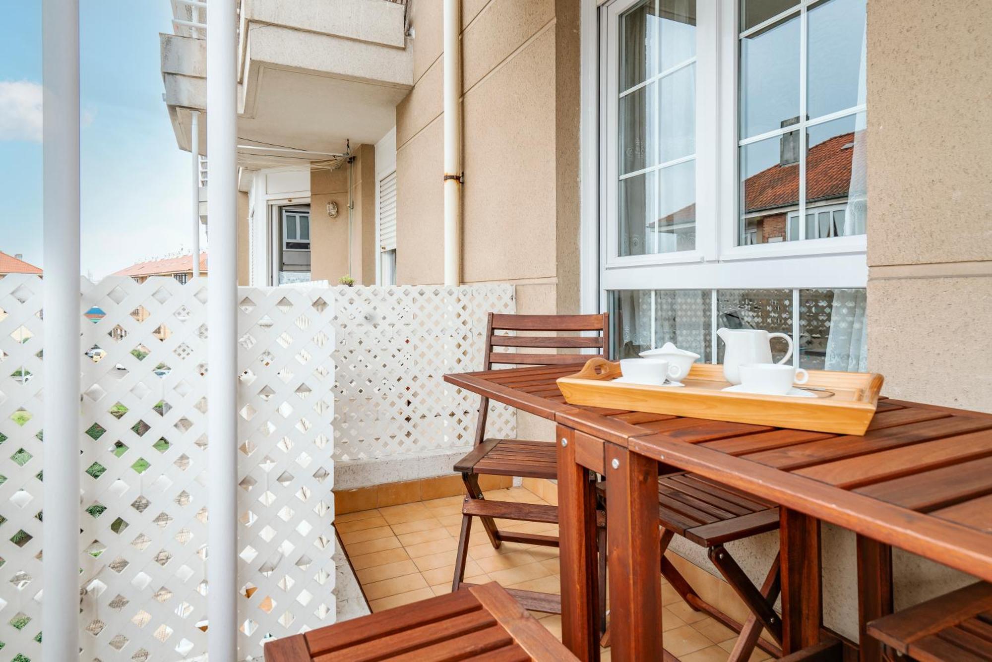 Piso Con Piscina Santander Exterior foto